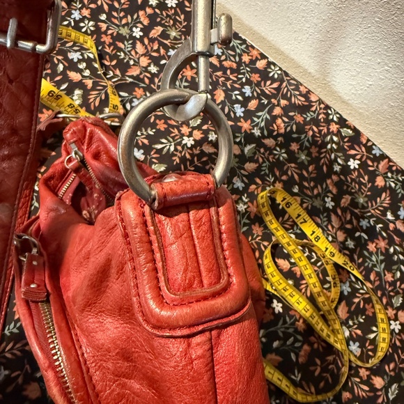 Liebeskind Burnt Orange Leather Crossbody Handbag - Picture 10 of 10